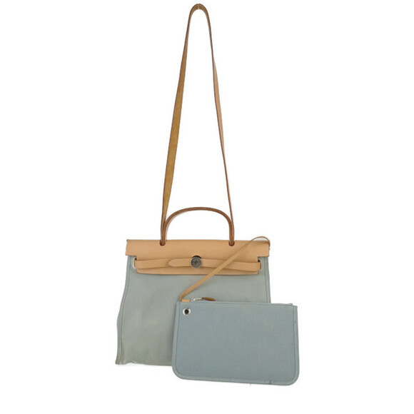 HERMES Blue Shoulder Bag - Picture 1 of 10